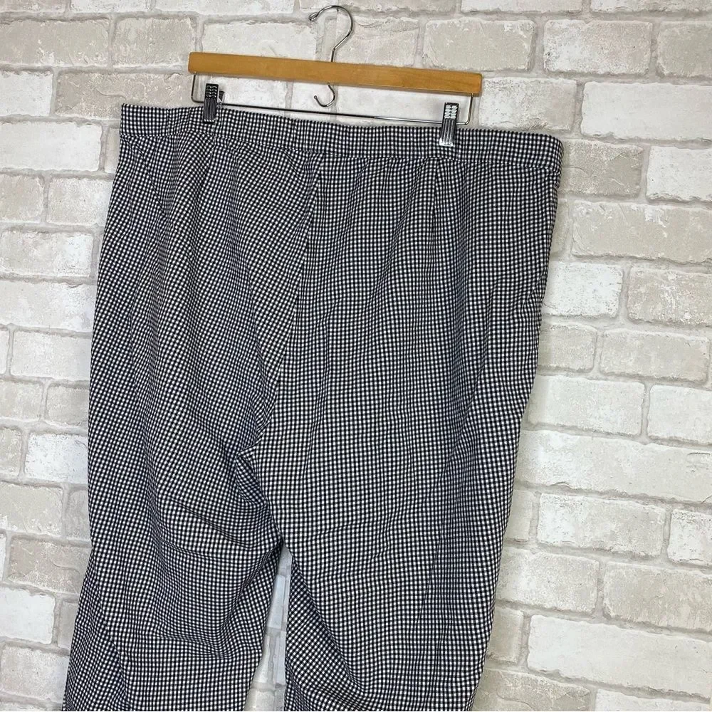 J. Jill Black & White Checkered Plaid Pants Size 24
